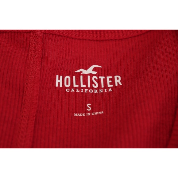 Hollister Tops Hollister Womens Plain Red Longsleeve Top Poshmark